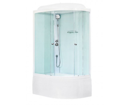 Душевая кабина Royal Bath RB 8120BK5-WT 120х80 см, с прозрачными стеклами, левосторонняя