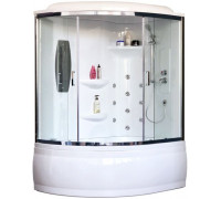 Душевая кабина Royal Bath RB 150ALP-T-CH 150х100 см, с прозрачными стеклами, правосторонняя