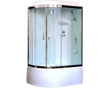 Душевая кабина Royal Bath RB 8120BK6-WT-CH 120х80 см, с прозрачными стеклами, правосторонняя