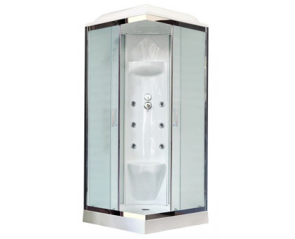 Душевая кабина Royal Bath RB 80HP7-WC-CH 80х80 см, с матовыми стеклами