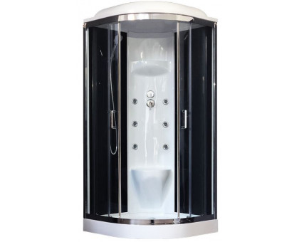 Душевая кабина Royal Bath RB 100HK7-BT-CH 100х100 см, с прозрачными стеклами