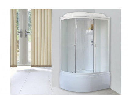 Душевая кабина Royal Bath RB 8120BK6-WC 120х80 см, с матовыми стеклами, правосторонняя