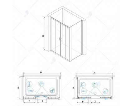 Душевой уголок RGW PA-41 (PA-11 + Z-050-2) 150x90, прозрачное стекло