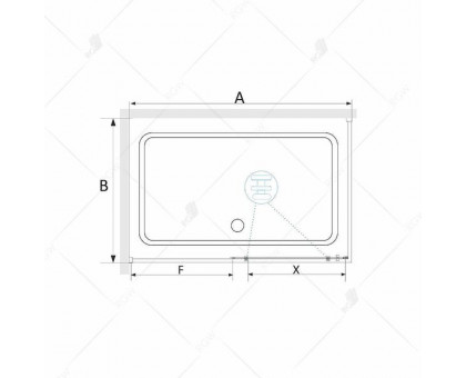 Душевой уголок RGW SV-42B (SV-12B + Z-05B) 100x70, прозрачное стекло