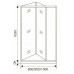 Душевое ограждение Good Door INFINITY SD-100-G-CH 100 см